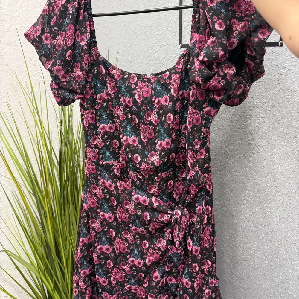 Floral Puff Sleeve Dress